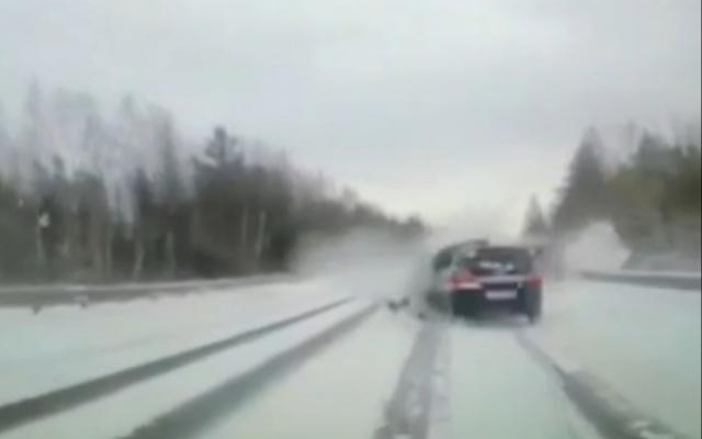 Утром на трассе Северодвинск-Архангельск произошла крупная дорожная авария