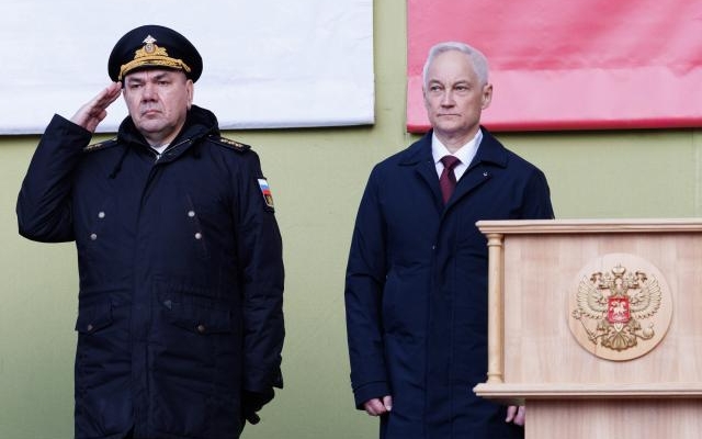 Министр обороны Белоусов участвовал в спуске на воду АПЛ 